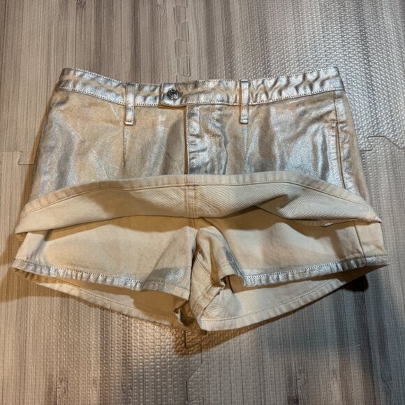 We The Free People Women's Galivanting Metallic Skort - Picture 3 of 5